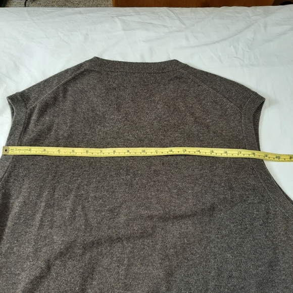 State Cashmere Men's Sweater Vest. 100% Cashmere, Brown. Pre-owned, Size XXL - Picture 5 of 16